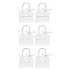 Trapezoid Paper Gift Box with Plastic Imitation Pearl Handles CON-WH0092-65A-7