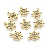 Tibetan Style Alloy Helm Pendants TIBEP-S257-AG-LF-1