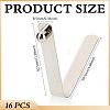 16Pcs V-shape Stainless Steel Push Button Spring Clip STAS-MA0001-13-2