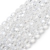 Electroplate Transparent Glass Beads Strands EGLA-A035-T10mm-A19-1