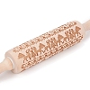 Christmas Reindeer Wooden Rolling Pins DIY-E034-10D-2