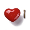Heart-shaped Porcelain Cabinet Door Knobs LS-FIND-Z004-16D-1