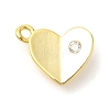 Rack Plating Brass Micro Pave Cubic Zirconia Charms KK-S396-67G-1