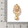 Brass Micro Pave Cubic Zirconia Fold Over Clasps KK-B098-07G-02-3