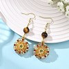 Glass Seed Beads Dangle Earrings EJEW-MZ00763-03-1