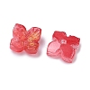 Dyed & Heated Glass Bead Caps GLAA-Z019-01G-2