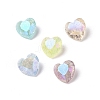 Crackle Moonlight Style Glass Rhinestone Cabochons RGLA-J015-B-IO-1