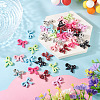 40Pcs 8 Colors Spray Painted Opaque Acrylic Beads MACR-TA0002-66-5
