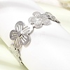25MM 304 Stainless Steel Hollow Flower Cuff Bangles for Women SA-CBAB767-30P-1