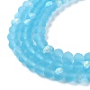 Transparent Glass Beads Strands EGLA-A044-T6mm-MB08-4