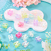 20Pcs UV Plating Transparent Acrylic European Beads OACR-TADJ0001-19N-3
