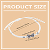 1Pc Alloy Butterfly Link Bracelet BJEW-LP0004-25A-2