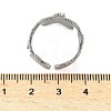 304 Stainless Steel Open Cuff Rings for Women RJEW-U060-01A-P-3