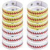 20Pcs 2 Styles Leather Wide Cord Bracelet with Snap Button for Men Women GUQI-CL0001-02B-7