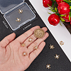 10Pcs Brass Micro Pave Cubic Zirconia Charms KK-BBC0015-42-3