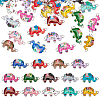 CHGCRAFT 56Pcs 14 Colors Zinc Alloy with Enamel Elephant Connector Charms FIND-CA0005-18-1