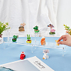 2-Tier Transparent Acrylic Minifigures Display Risers ODIS-WH0002-61A-3