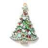 Christmas Zinc Alloy Rhinestone Pendnats X-PALLOY-K008-01C-KCG-1