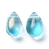 Transparent Glass Charms X-GGLA-M004-05B-02-2