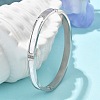 304 Stainless Steel Rhinestone Bangles for Women BJEW-Z092-07P-2