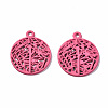 Spray Painted Alloy Pendants LS-PALLOY-Q434-010C-NR-1
