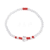 Electroplate Glass Beads Stretch Bracelets for Women BJEW-JB11397-03-2