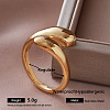 304 Stainless Steel Cuff Open Rings for Women AP4973-1-1