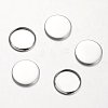 Non-Tarnish Stainless Steel Plain Edge Bezel Cups X-STAS-M226-03B-5