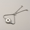 Crystal Rhinestone Interchangeable Snap Link Slider Bracelet Settings with Box Chains BJEW-WH0014-005A-1