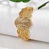Brass Bangles for Women BJEW-D313-05G-4