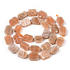 Natural Sunstone Beads Strands G-T138-25-3