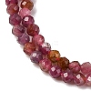 Natural Red Tourmaline Beads Strands G-A021-01D-01-4