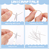 800Pcs 304 Stainless Steel Flat Head Pins STAS-UN0058-94B-P-4