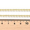3MM Brass Rondelle Link Chain Necklaces NJEW-M108-12G-3