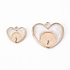 Brass Peg Bails Pendants KK-Q765-009A-NF-3