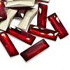 Faceted Rectangle Glass Pointed Back Rhinestone Cabochons RGLA-A014-10x30mm-S03-1