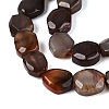Dyed & Heated Natural Agate Beads Strands G-N359-15A-07-4