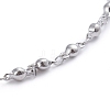 Non-Tarnish 304 Stainless Steel Link Chain Anklets AJEW-G026-03P-3