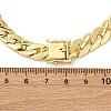 9MM Brass Cuban Link Chain Necklaces NJEW-Q051-01G-5