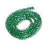 Electroplate Transparent Glass Beads Strands EGLA-A035-T3mm-L18-2