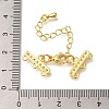 Rack Plating Brass Lobster Claw Clasps X-KK-F883-18KCG-3