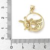 Brass Micro Pave Cubic Zirconia Pendants KK-S337-08G-D-3