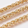 Ion Plating(IP) 304 Stainless Steel Wheat Chain Bracelets BJEW-P235-09G-2
