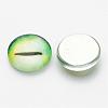 Half Round/Dome Dragon Eye Printed Glass Cabochons GGLA-A002-12mm-AB08-2