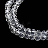 Electroplate Transparent Glass Beads Strands EGLA-A035-T3mm-A19-3