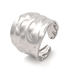 304 Stainless Steel Open Cuff Ring RJEW-Z015-01P-3