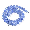 Natural Dyed White Jade Beads Strands G-H057-A22-02-3