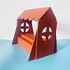 Dollhouse Wooden Dollhouse Wooden Cabinet Toy PW-WG14695-01-2