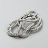 PVC Cord with Rhinestone FIND-WH0139-449B-1