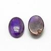 Natural Amethyst Cabochons G-R415-14x10-30-2